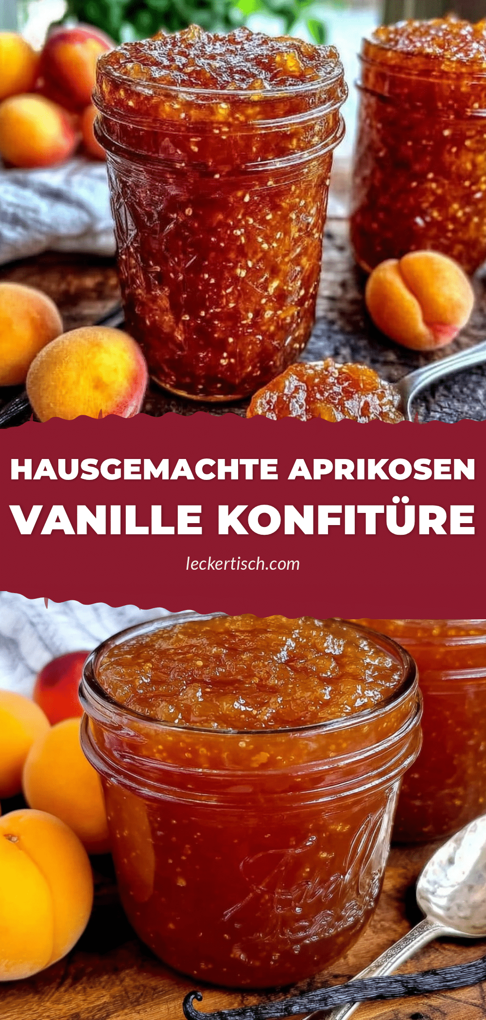 Aprikosen-Vanille Konfitüre recipe