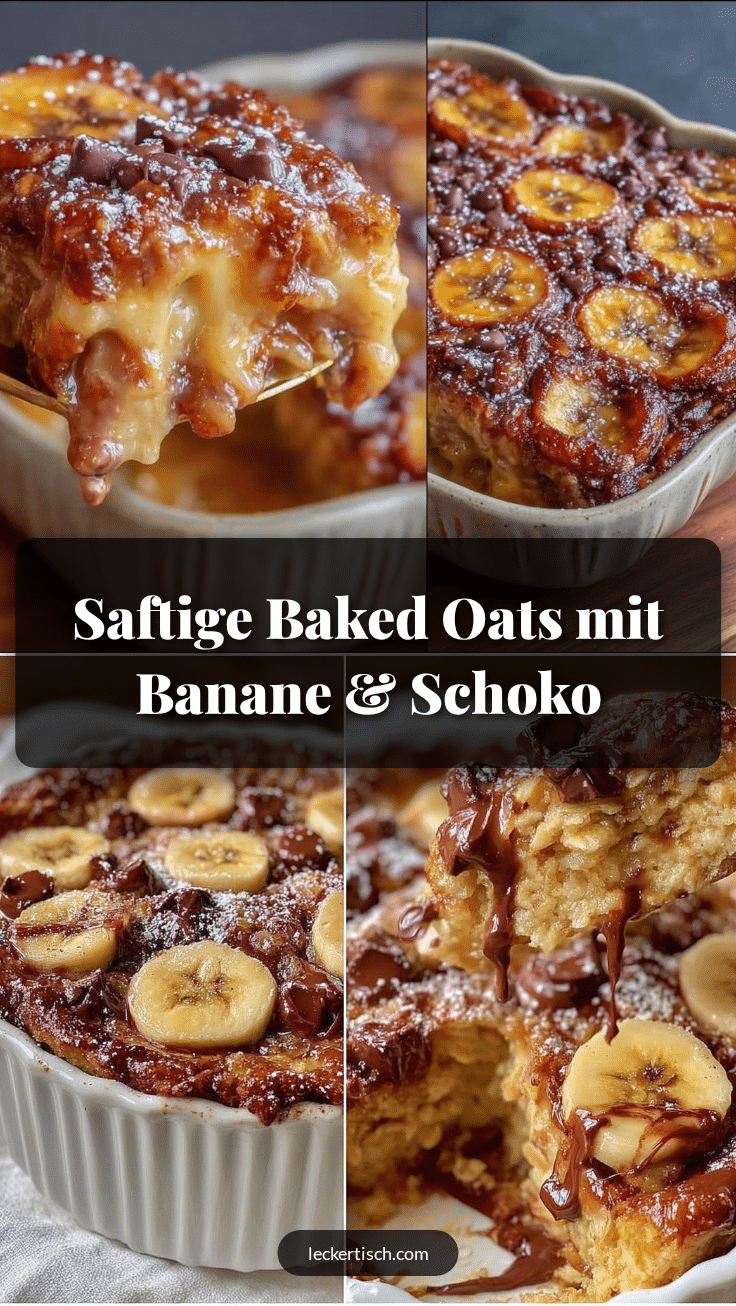 Baked Oats mit Banane und Schoko recipe