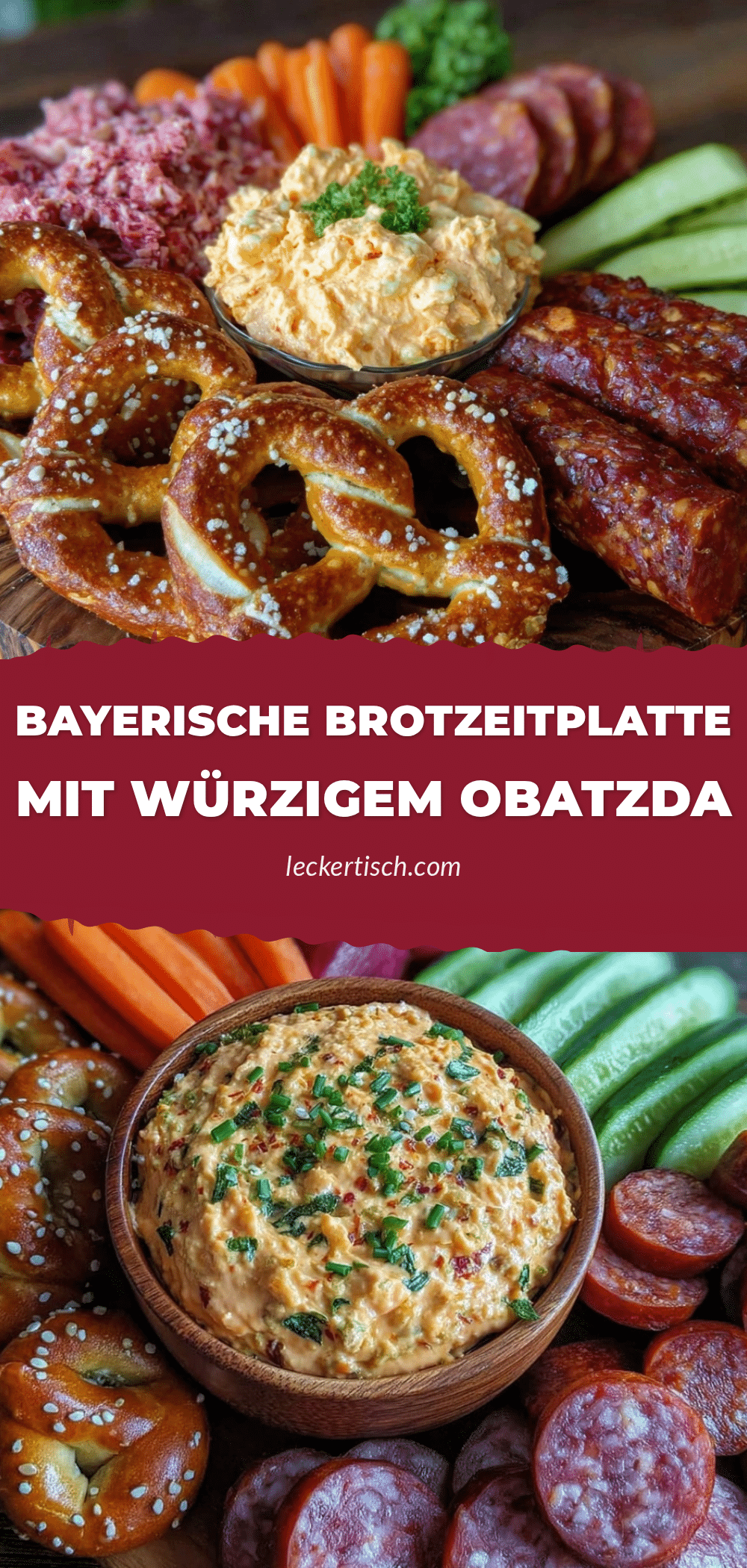 bayerische Brotzeitplatte mit Obatzda recipe