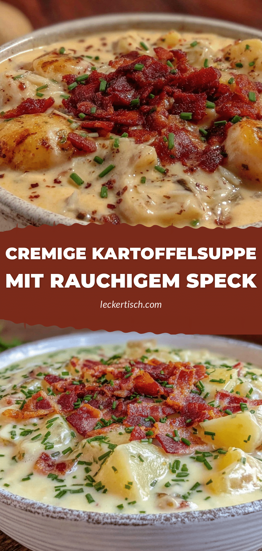 cremige Kartoffelsuppe mit Speck recipe