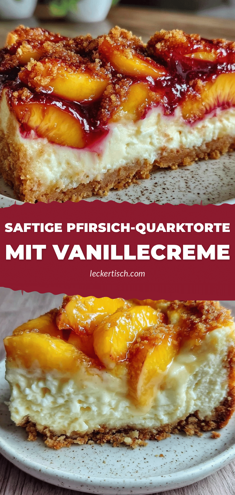 cremige Pfirsich-Quarktorte recipe