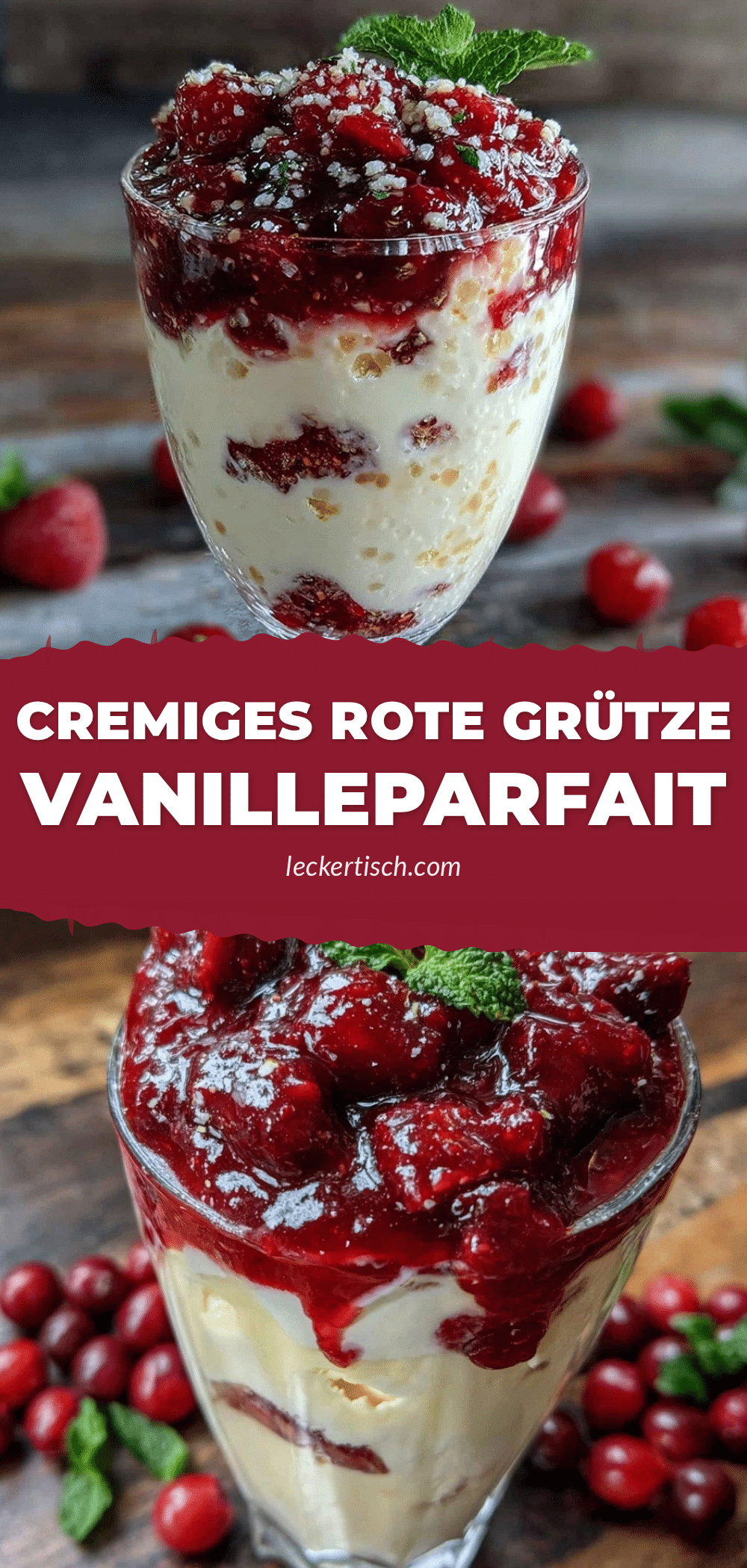 cremiges rote grütze parfait recipe