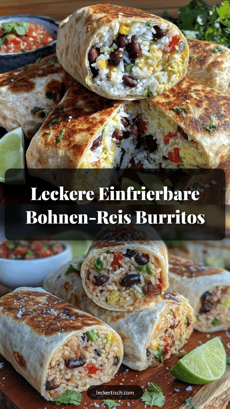 einfrierbare Burritos mit Bohnen und Reis recipe
