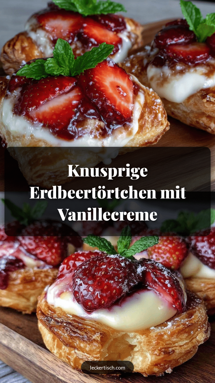 Erdbeertörtchen mit Vanillecreme recipe