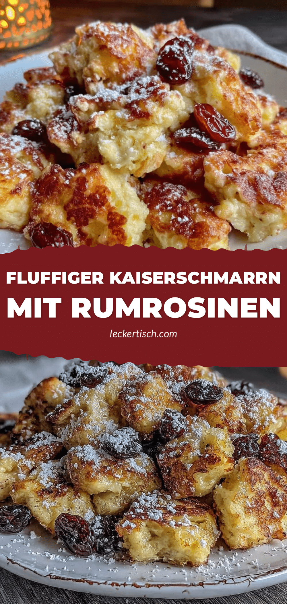 fluffiger Kaiserschmarrn mit Rumrosinen recipe