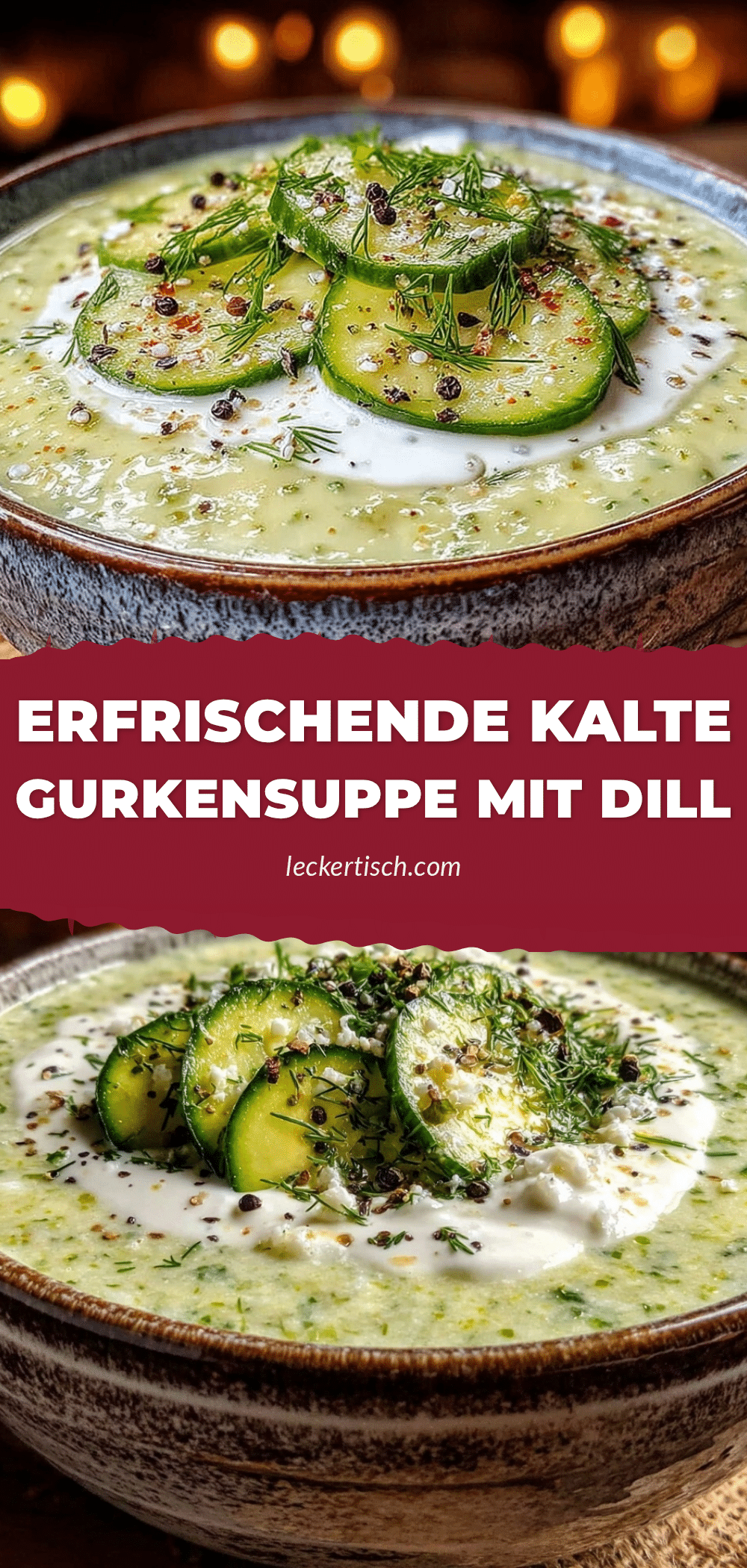 kalte Gurkensuppe mit Dill recipe
