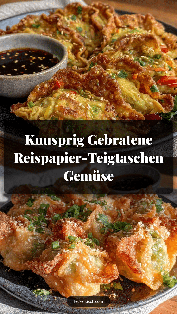 knusprige Reispapier-Teigtaschen recipe
