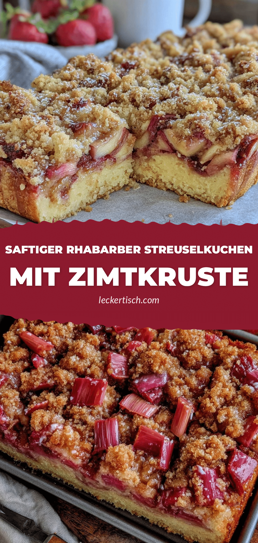 Rhabarber Streuselkuchen recipe