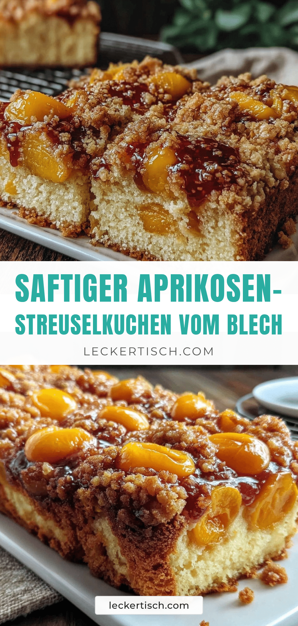 Aprikosen-Streuselkuchen vom Blech recipe