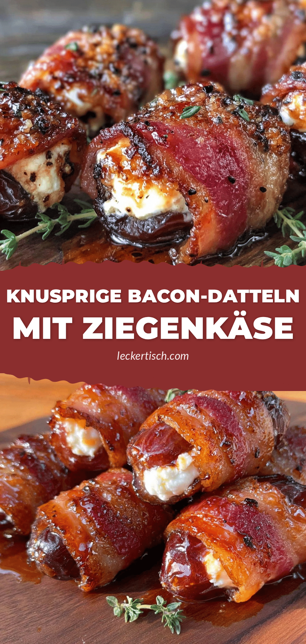 Bacon-Datteln mit Ziegenkäse recipe