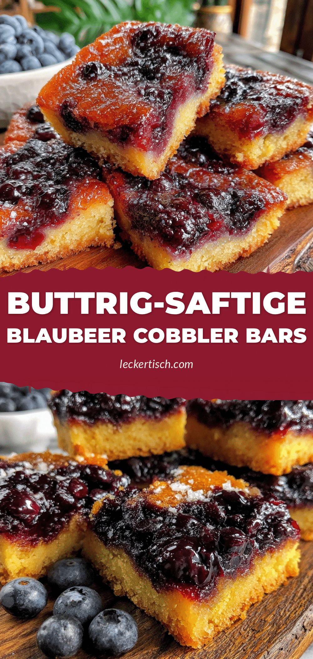 Blaubeer Cobbler Bars recipe