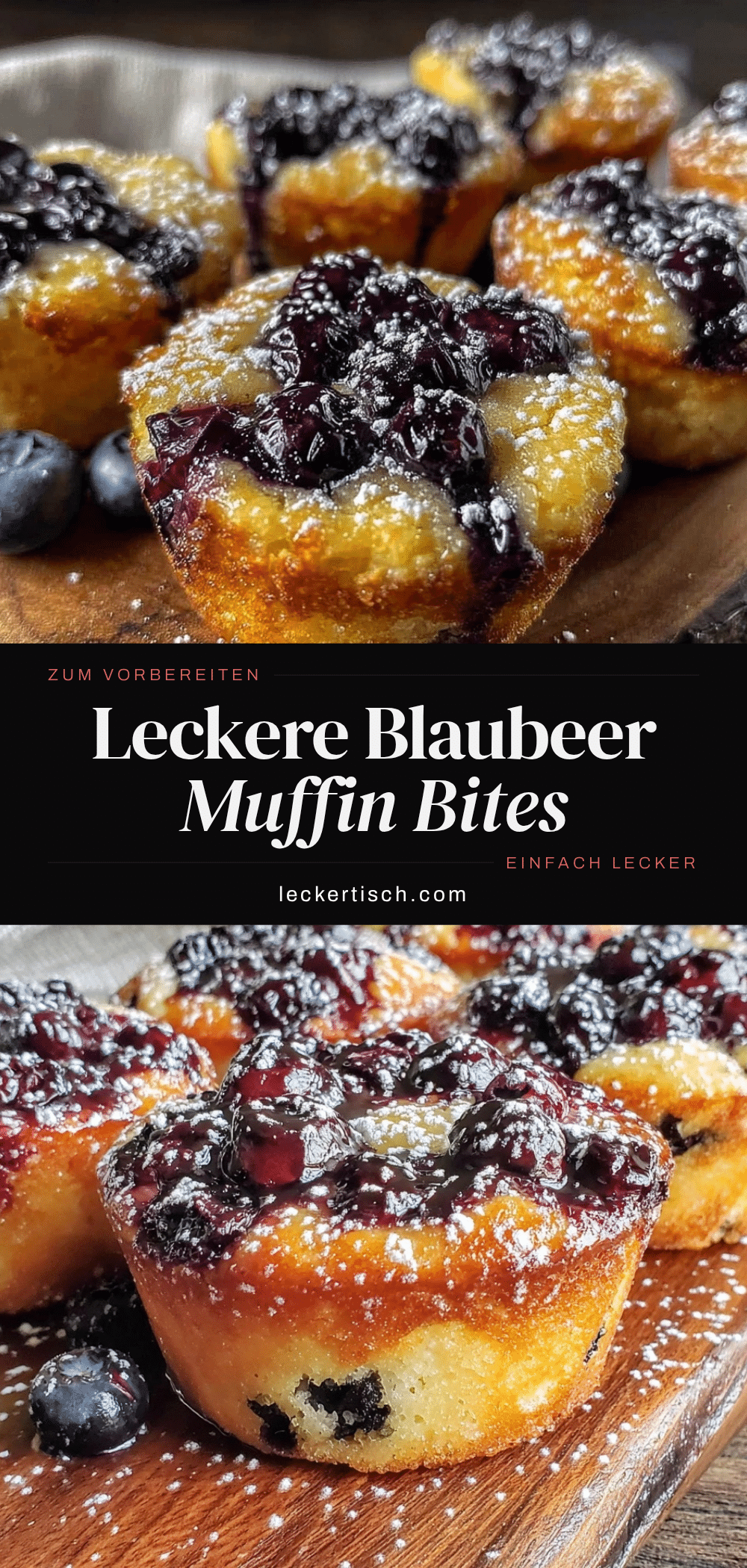 Blaubeer Muffin Bites recipe