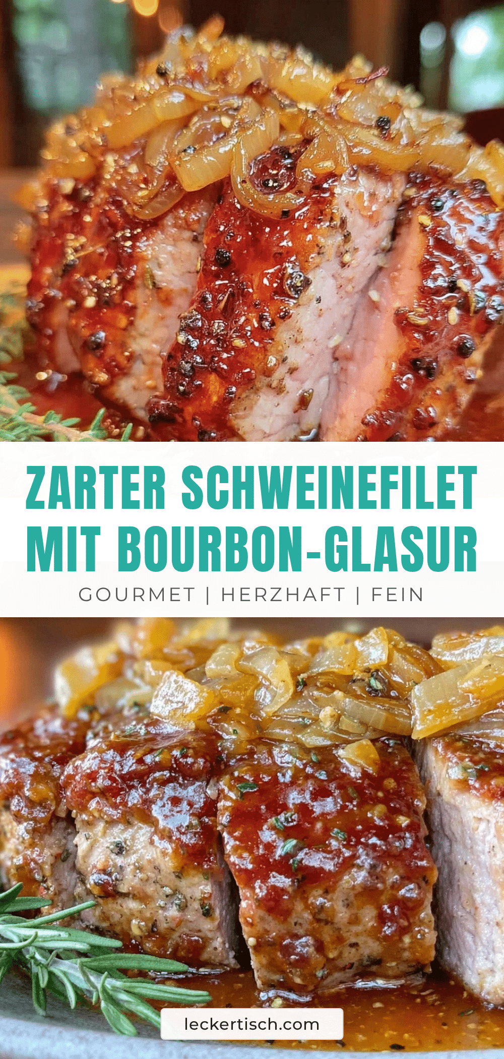 bourbon-glasiertes schweinefilet recipe