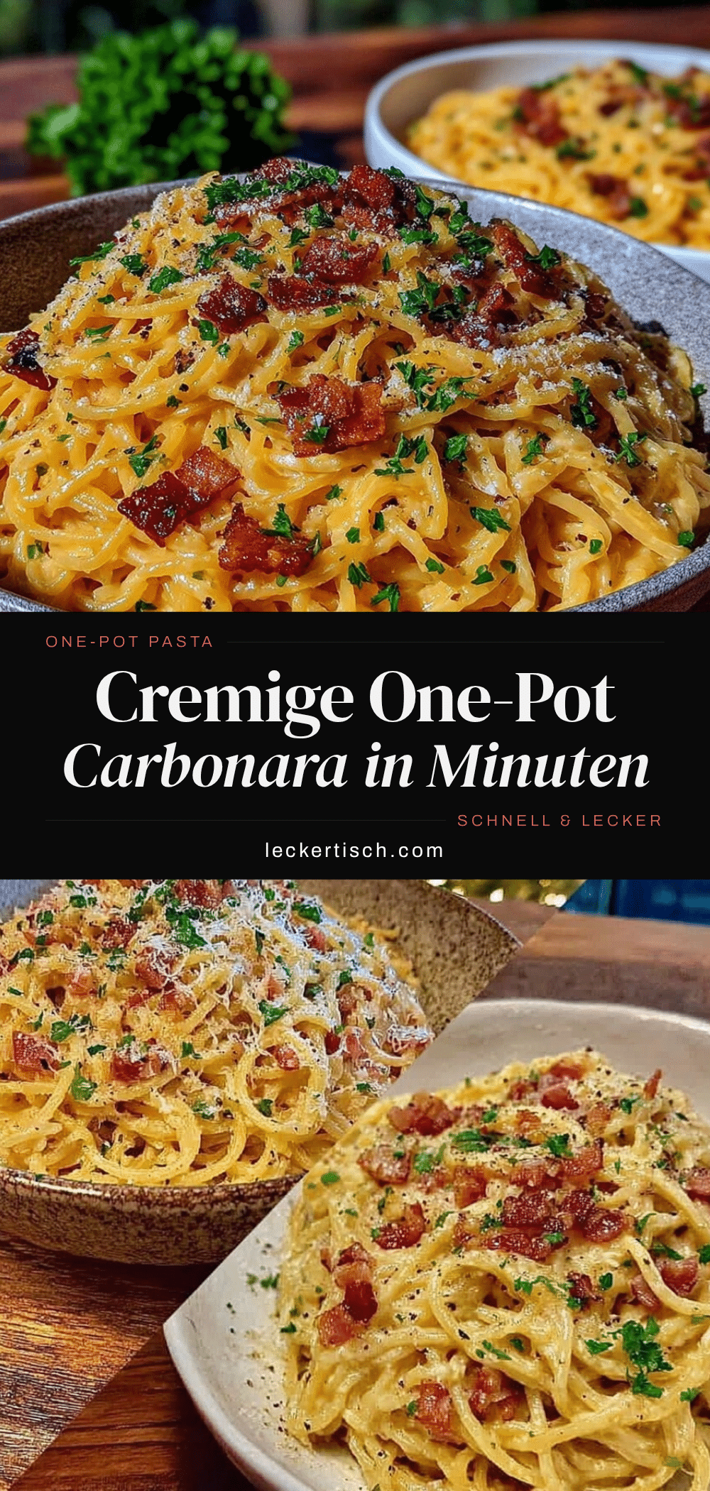 cremige One-Pot-Pasta Carbonara recipe