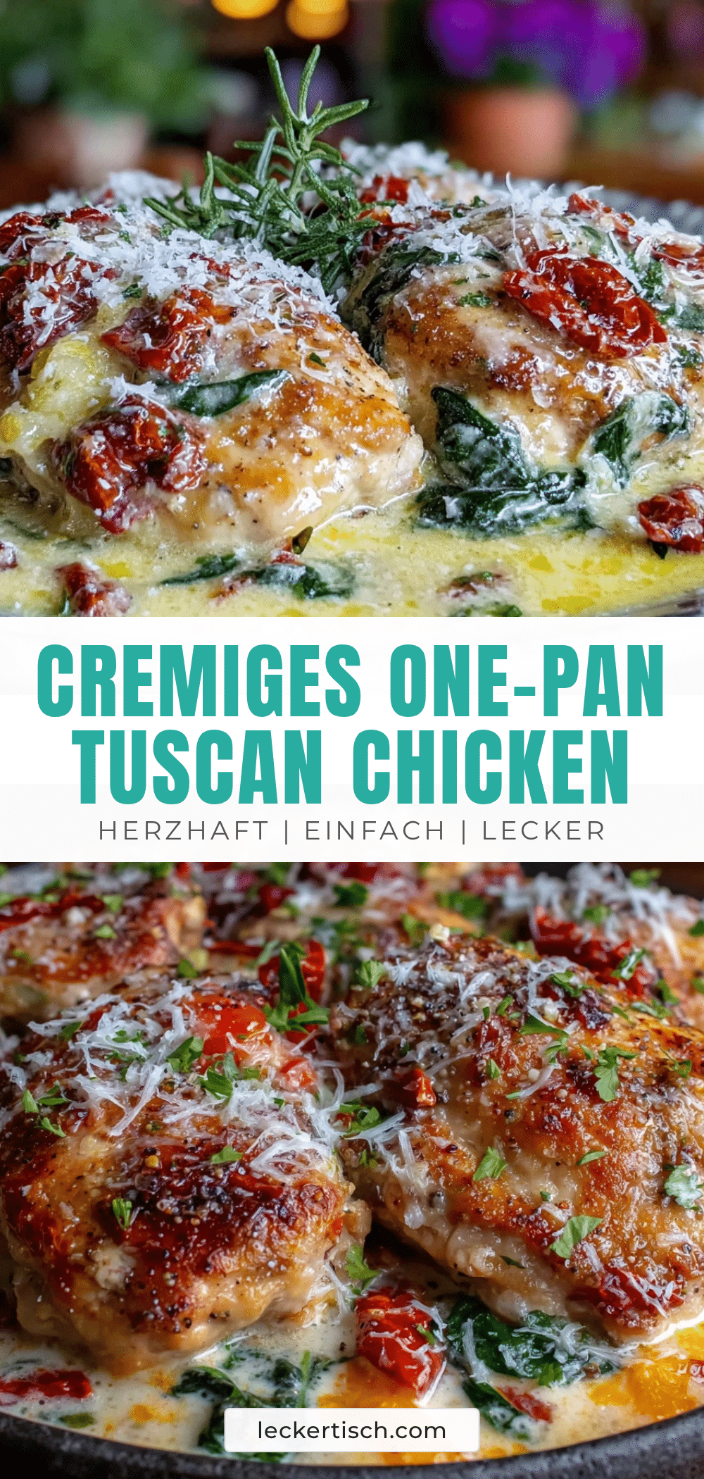 cremiges One-Pan Tuscan Chicken recipe