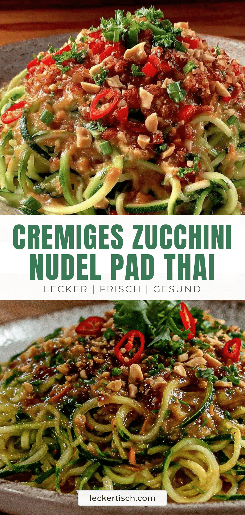 cremiges Zucchini Nudel Pad Thai recipe