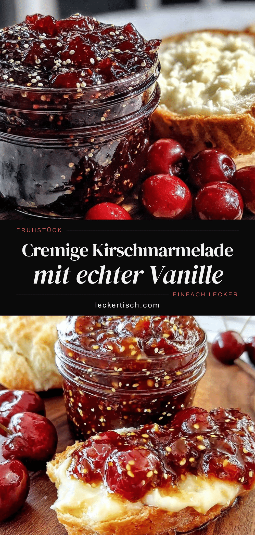 einfache kirschmarmelade mit vanille recipe