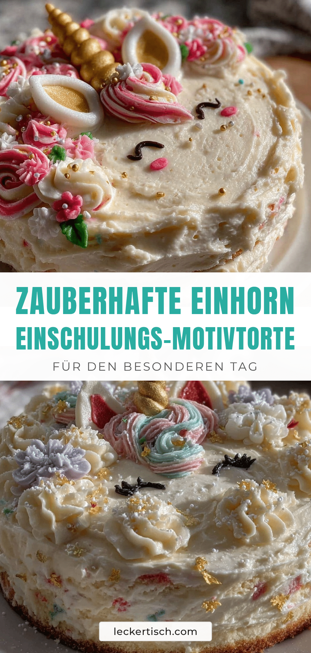 Einschulungs-Motivtorte Einhorn-Design recipe