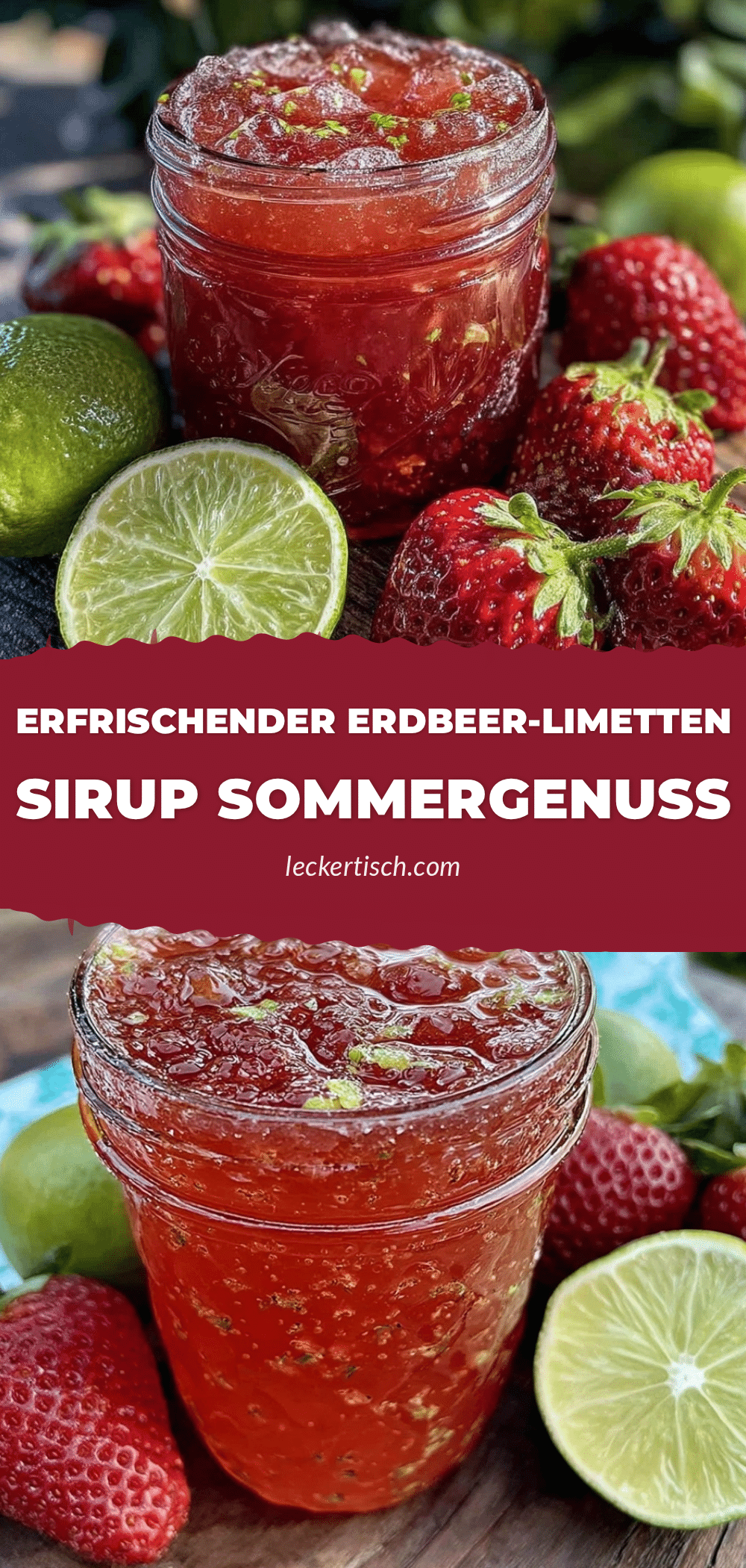 Erdbeer-Limetten-Sirup recipe