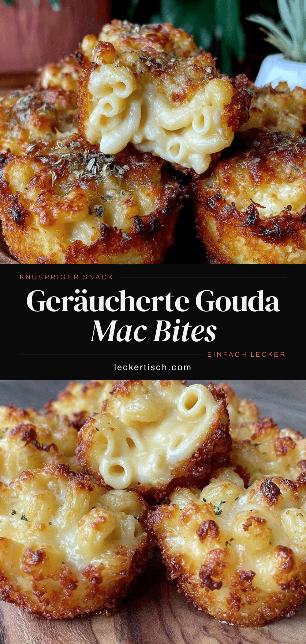 geräucherte Gouda Mac and Cheese Bites recipe