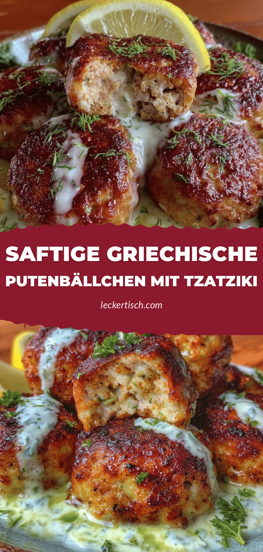 griechische Putenbällchen mit Tzatziki recipe