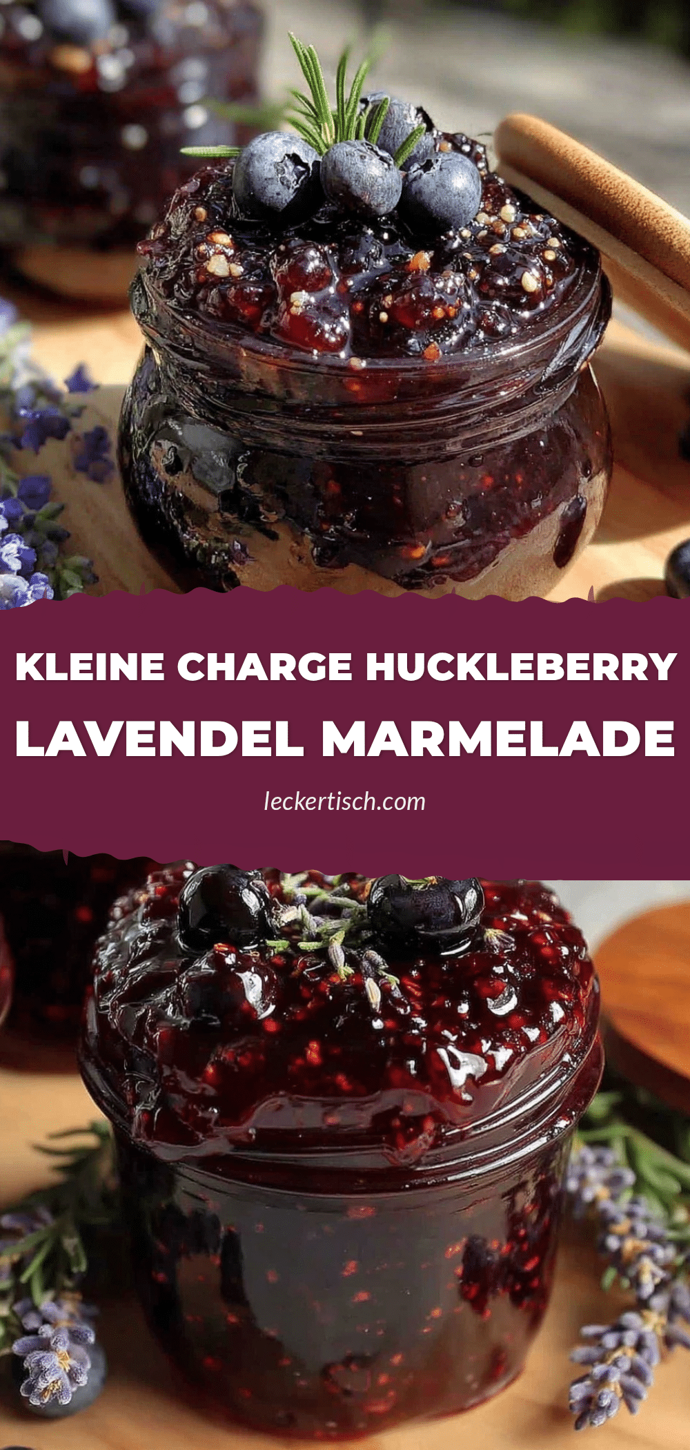 Huckleberry Lavendel Marmelade recipe