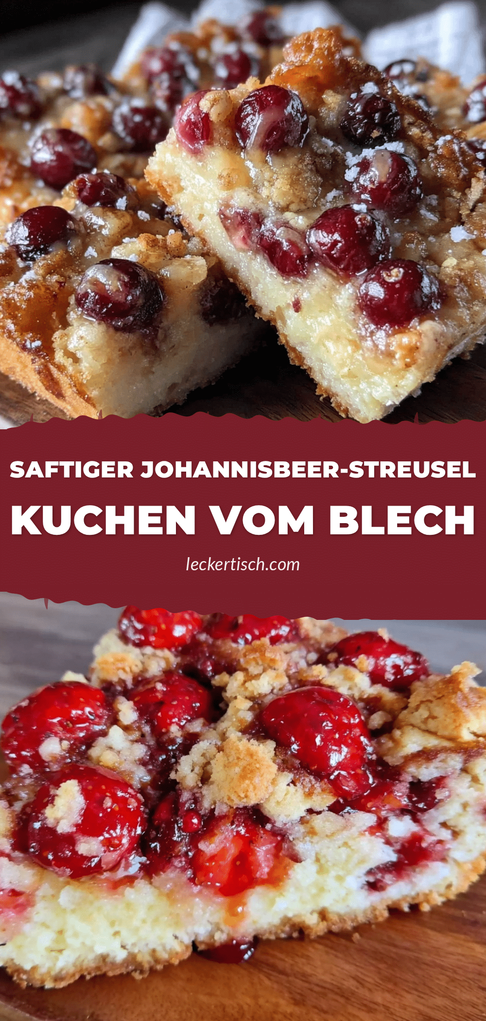 Johannisbeer-Streuselkuchen vom Blech recipe