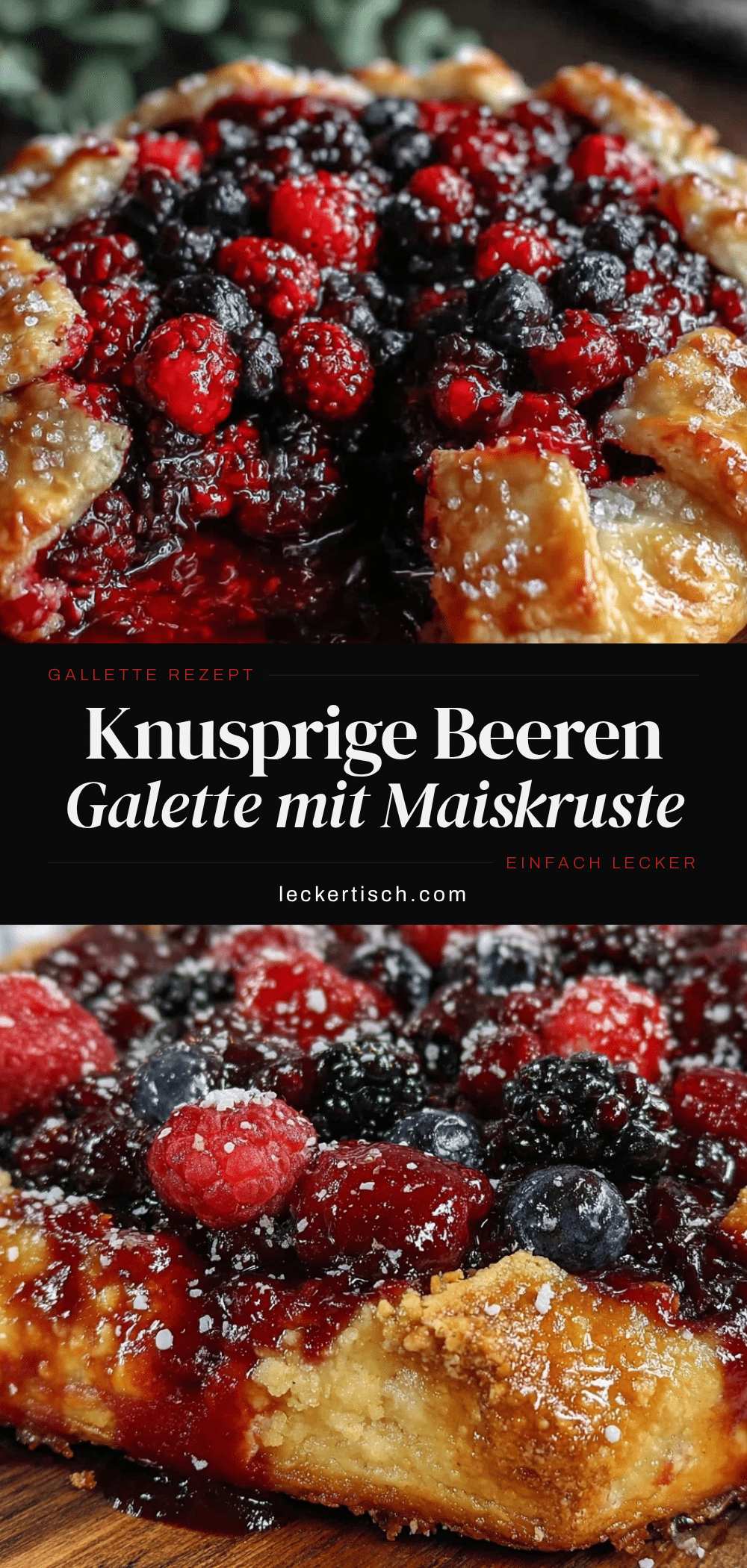 knusprige Beeren Galette mit Maiskruste recipe