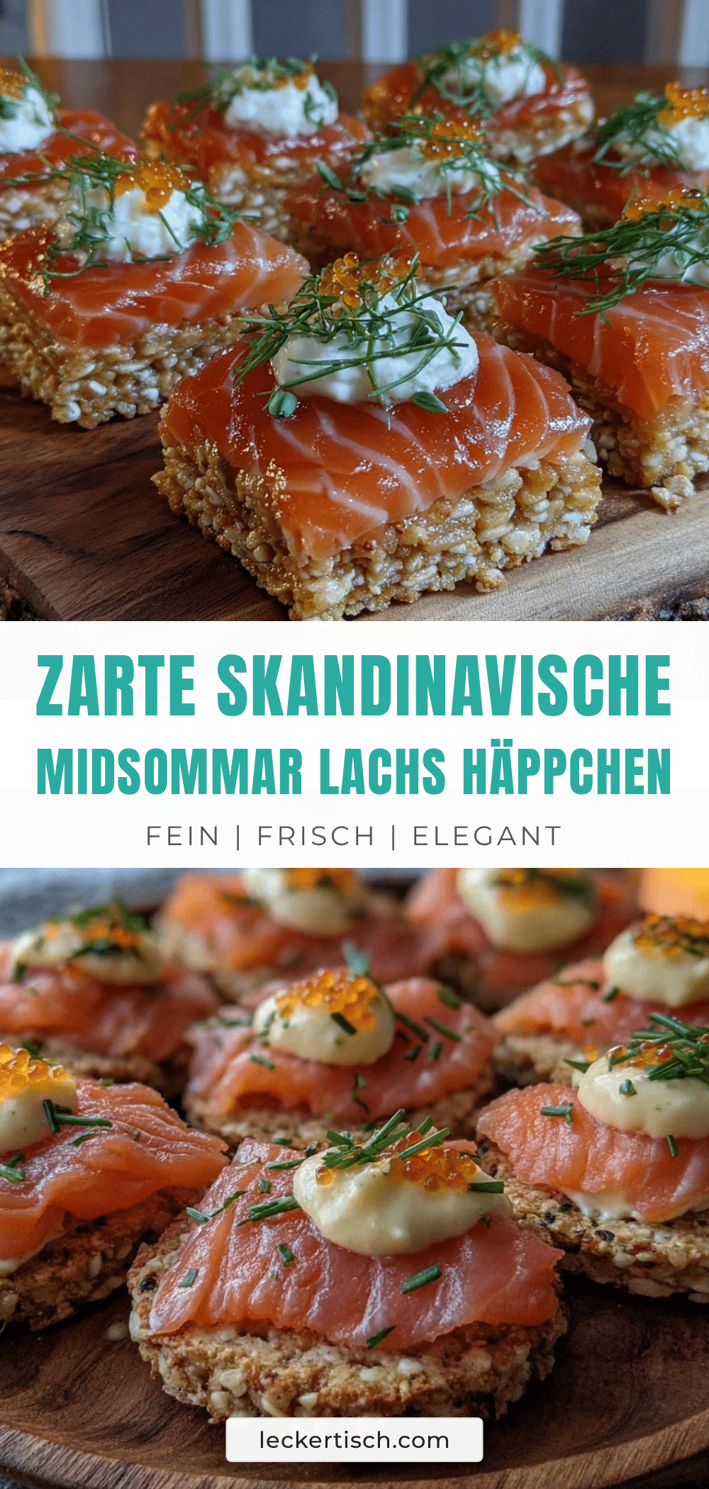 Midsommar-Lachs-Häppchen recipe
