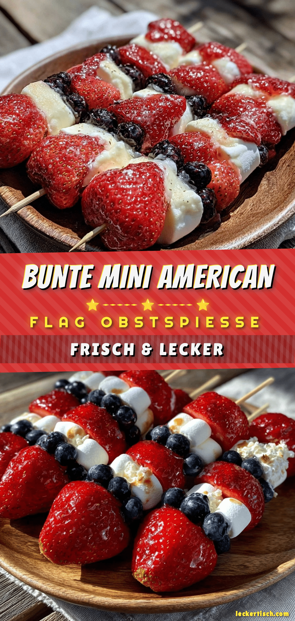 Mini American Flag Obstspieße recipe