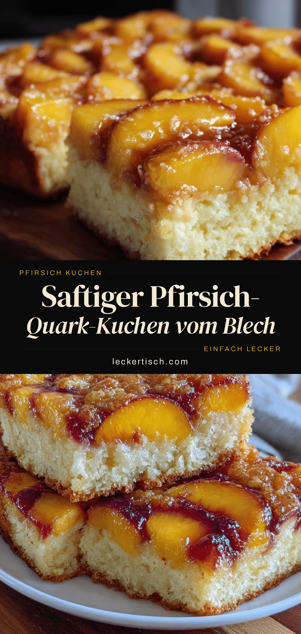 Pfirsich-Quark-Kuchen vom Blech recipe