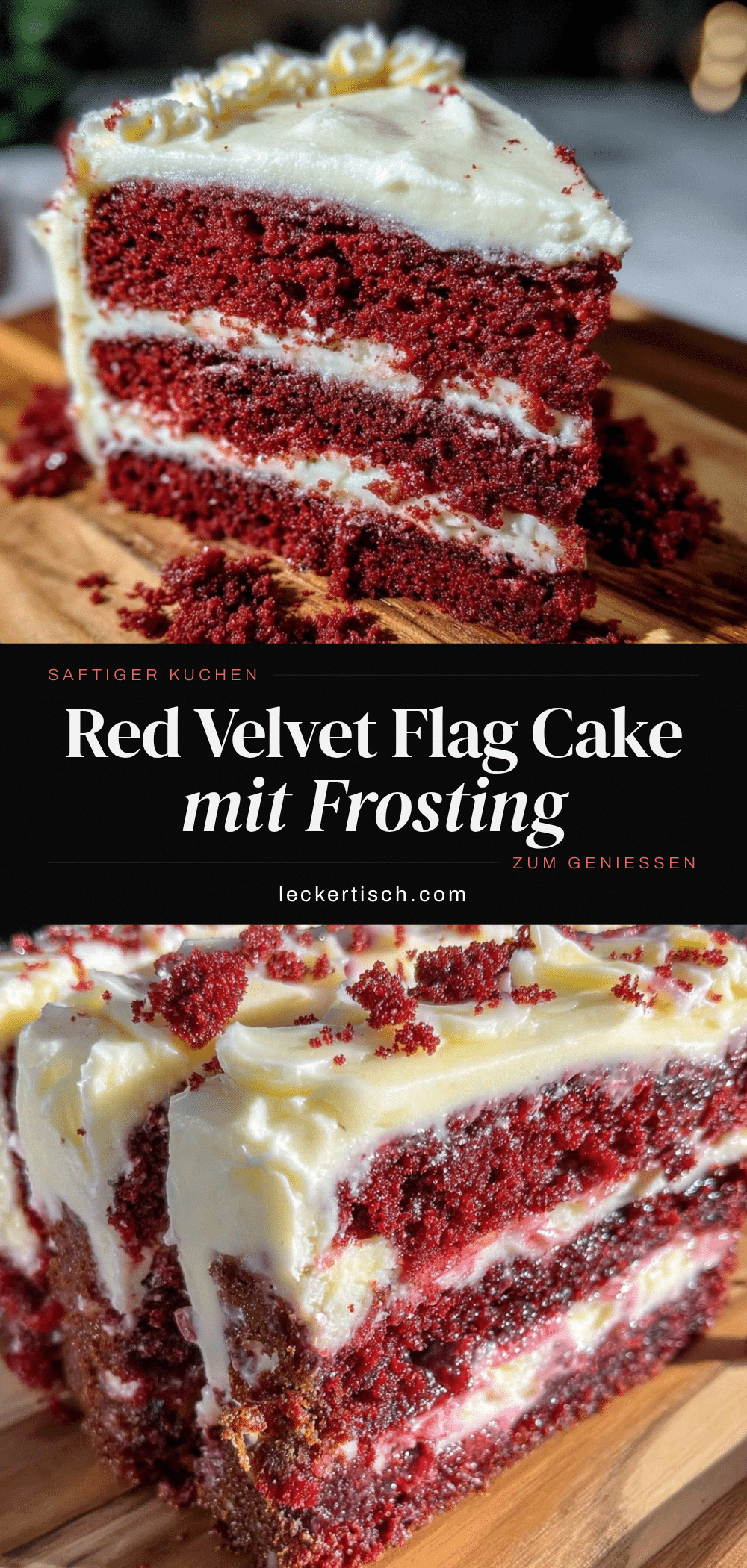Red Velvet Flag Cake recipe