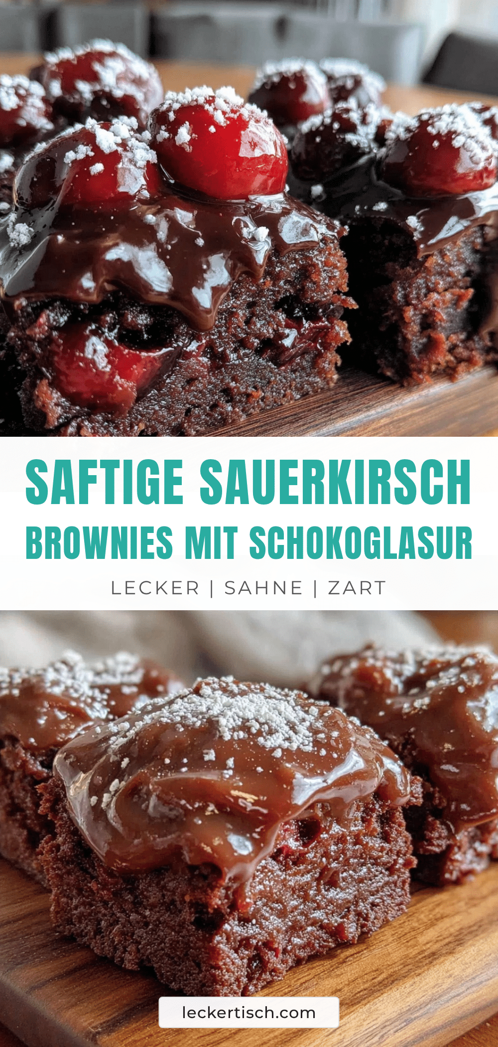 Sauerkirsch-Brownies recipe