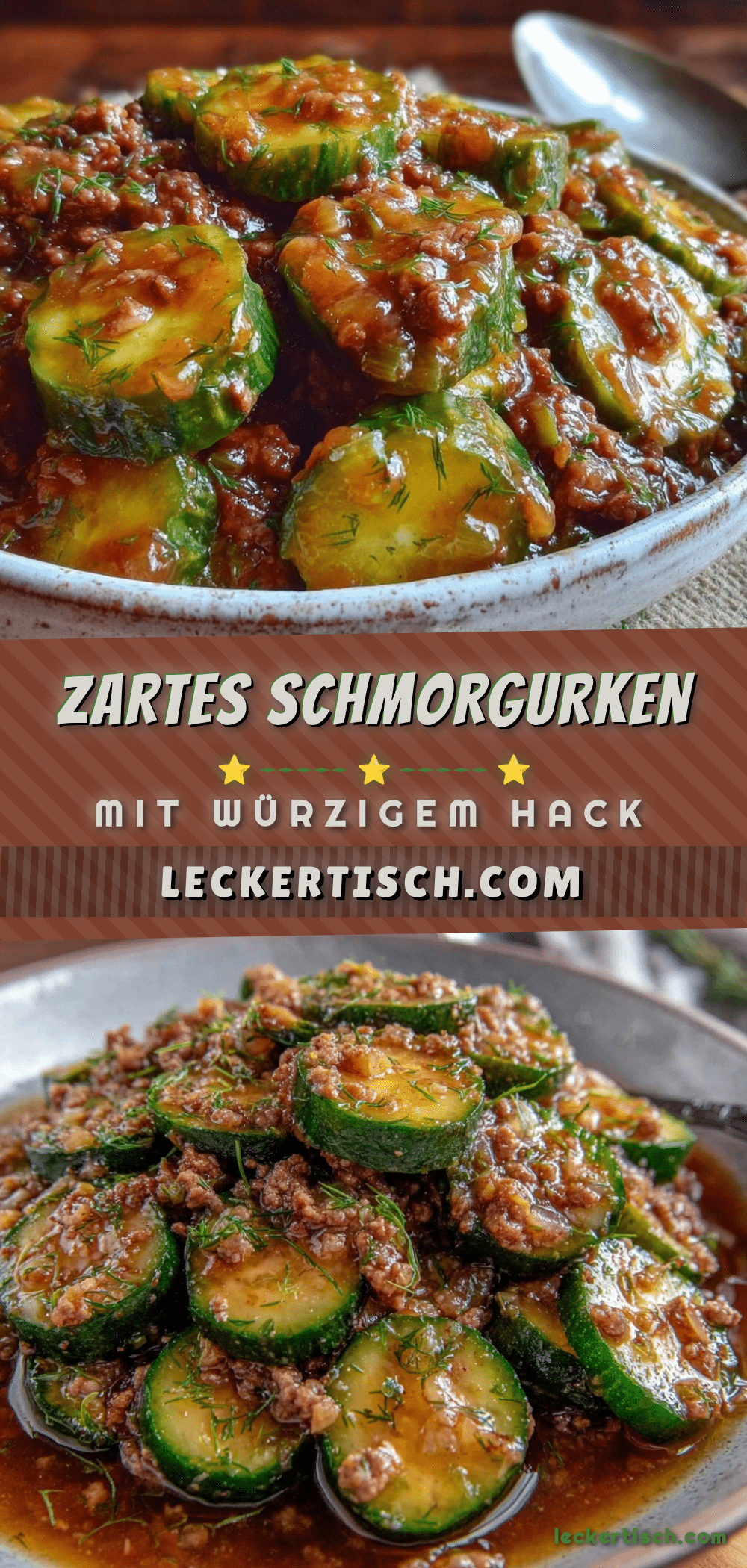Schmorgurken mit Hack recipe