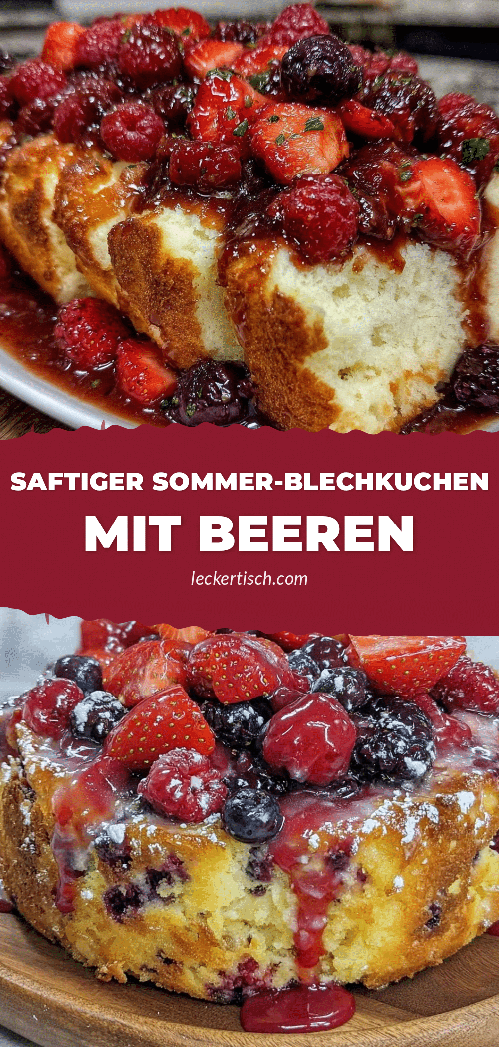 Sommer-Blechkuchen mit gemischten Beeren recipe