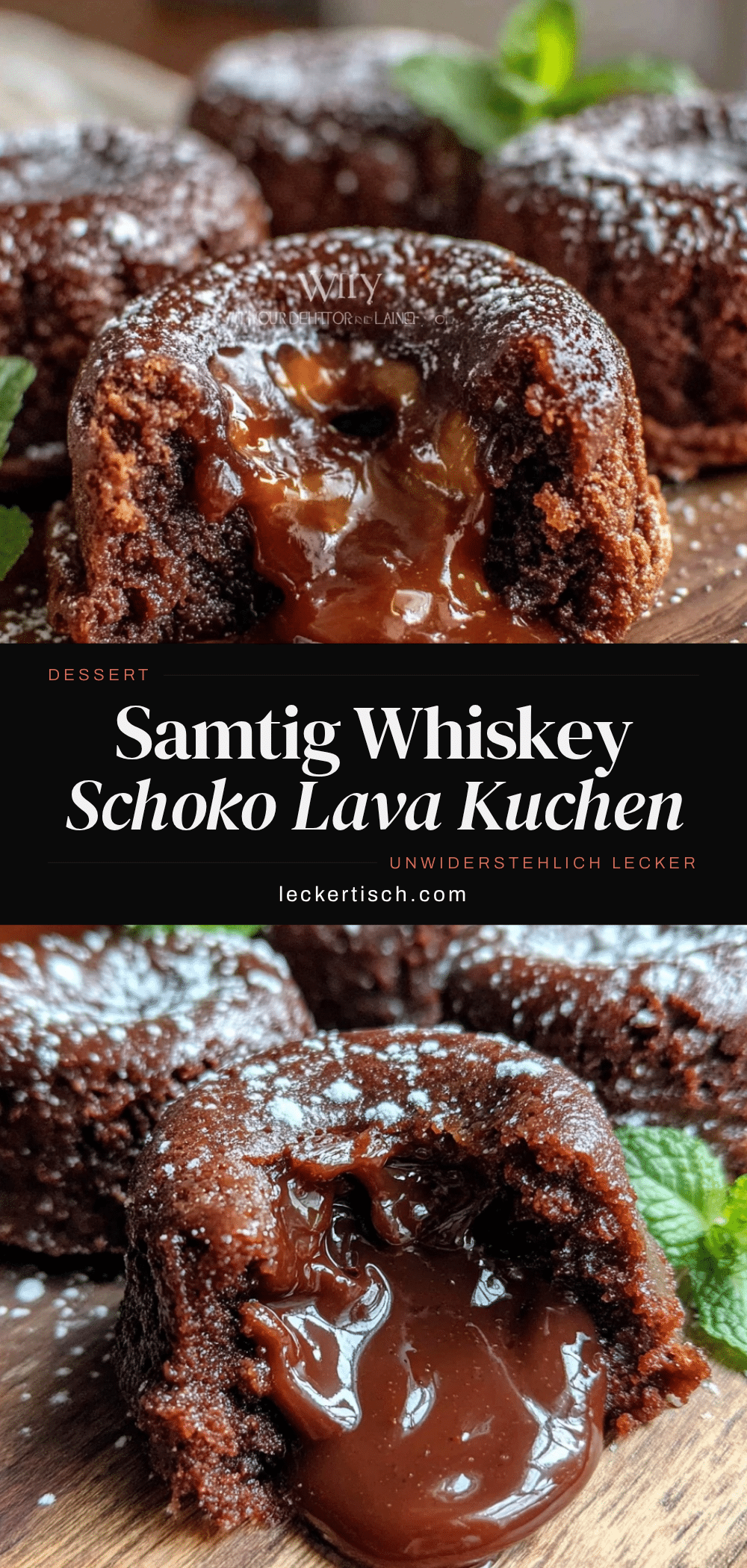 Whiskey Schoko Lava Kuchen recipe
