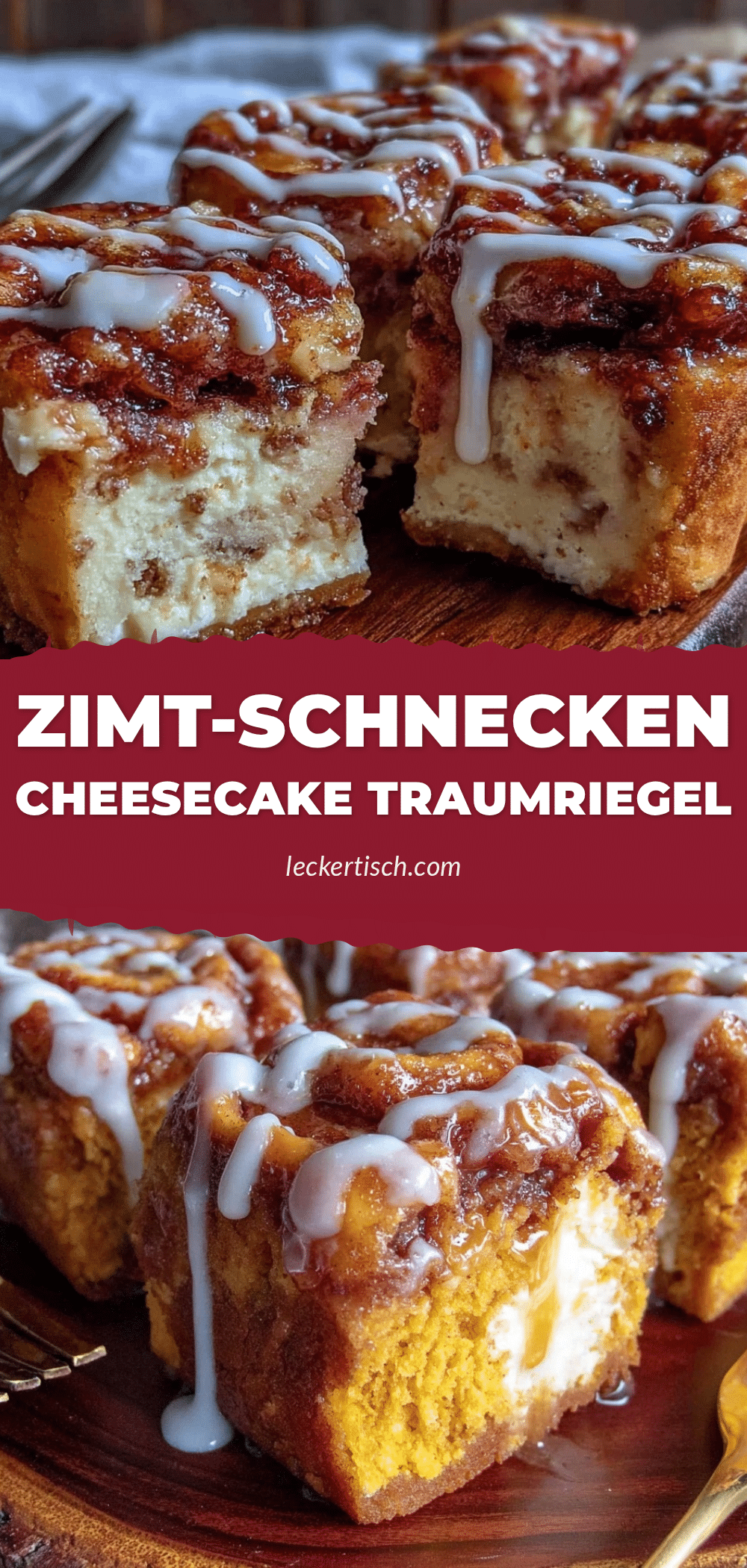 Zimt-Schnecken Cheesecake Traumriegel recipe