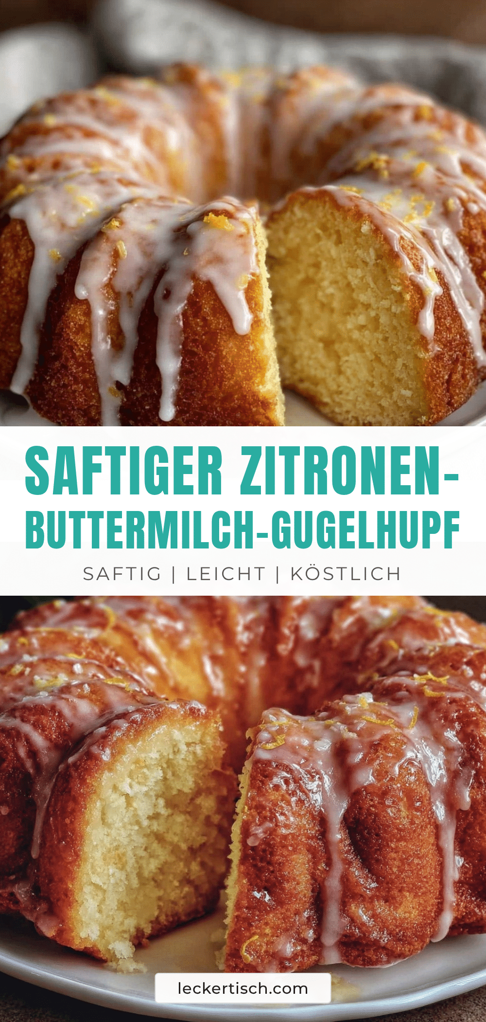 Zitronen-Buttermilch-Gugelhupf recipe