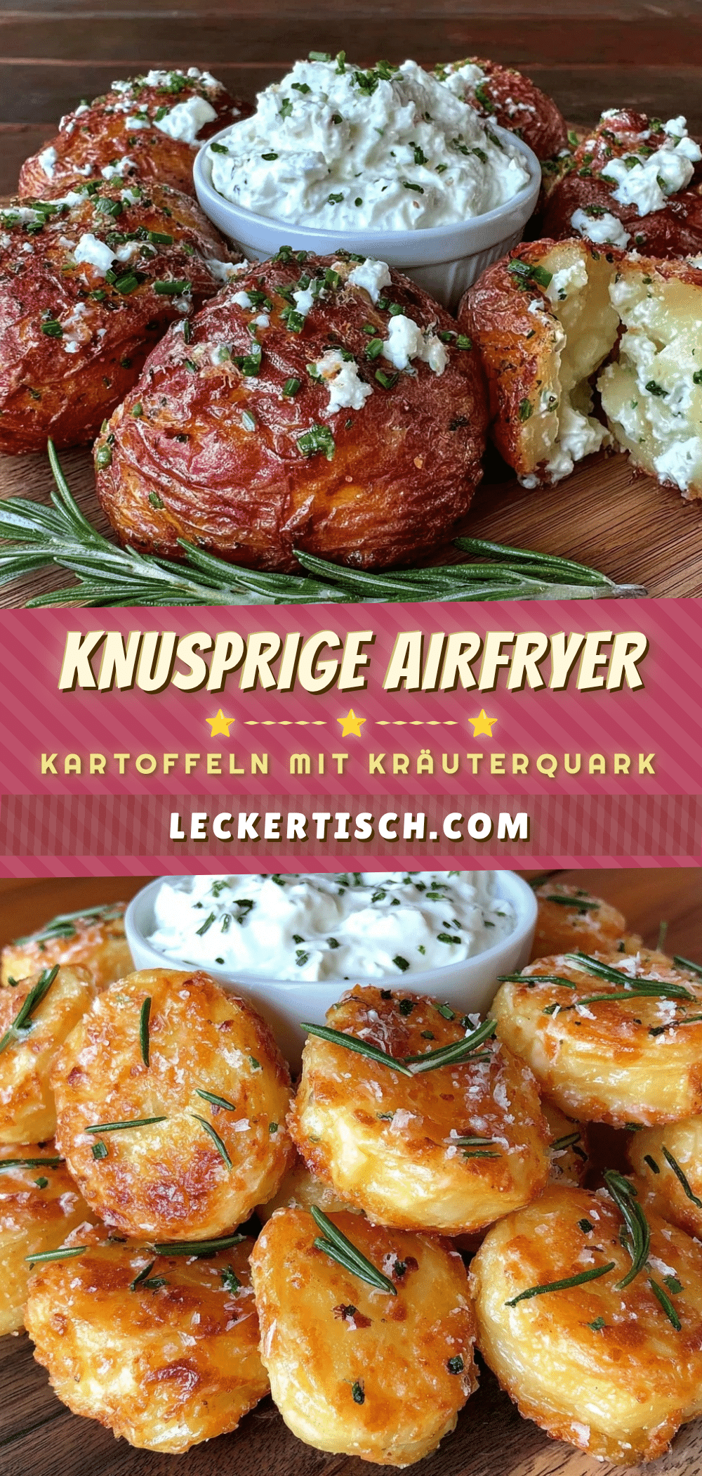Airfryer Kartoffeln mit Kräuterquark recipe