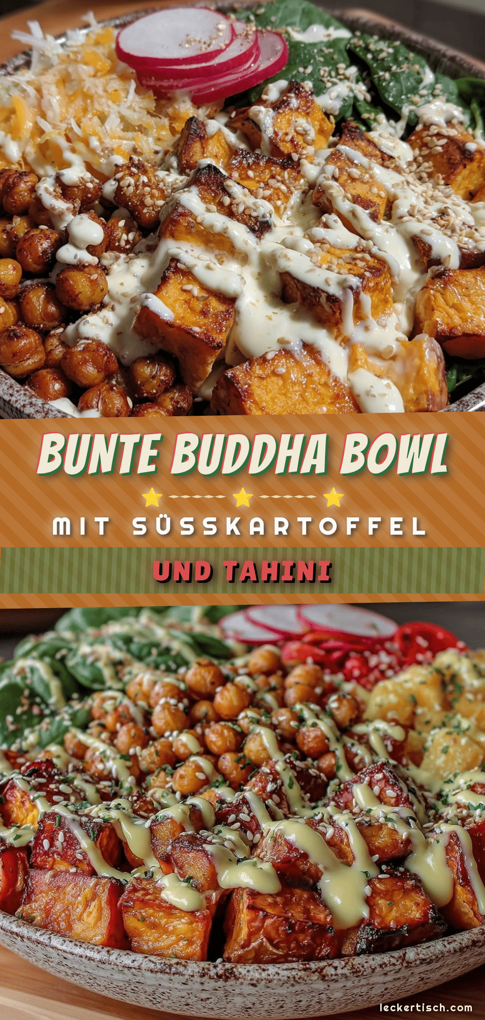 Buddha Bowl Süßkartoffel Tahini Dressing recipe