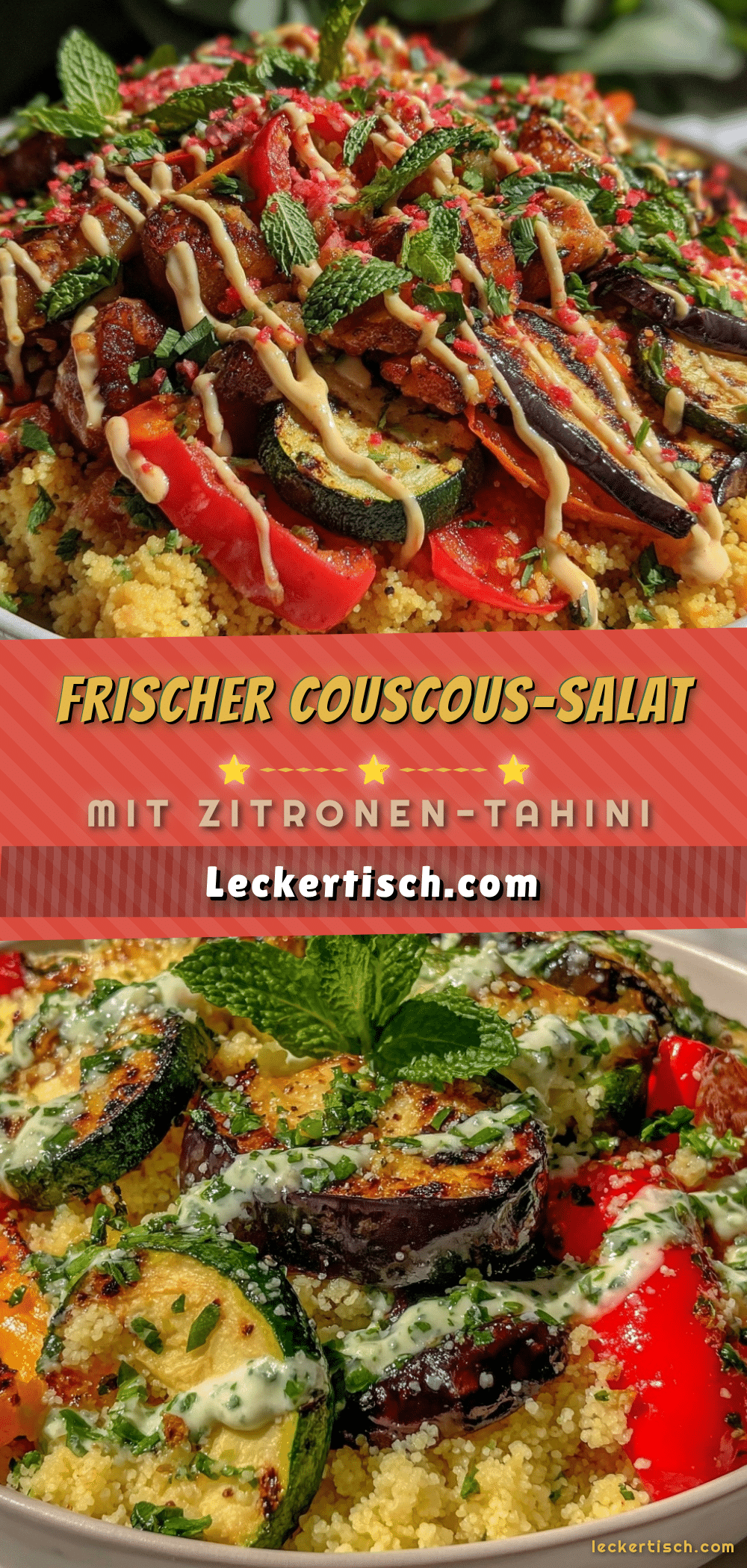Couscous-Salat mit gegrilltem Gemüse recipe