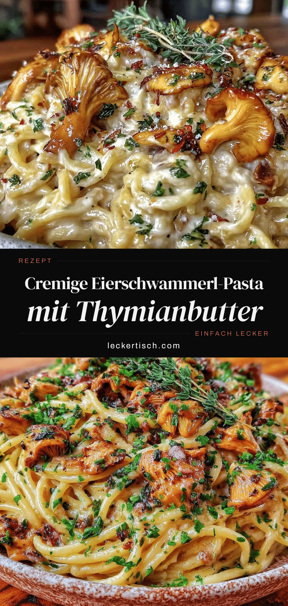 cremige Eierschwammerl-Pasta recipe
