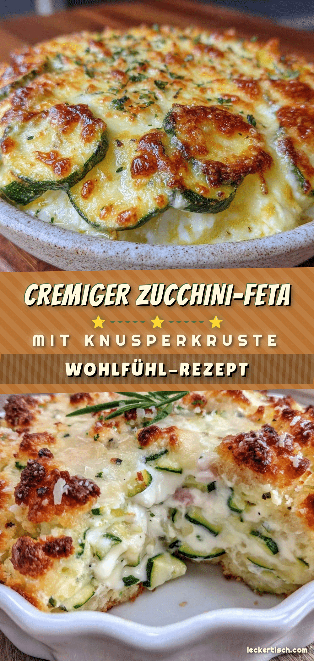 cremiger Zucchini-Feta-Auflauf recipe