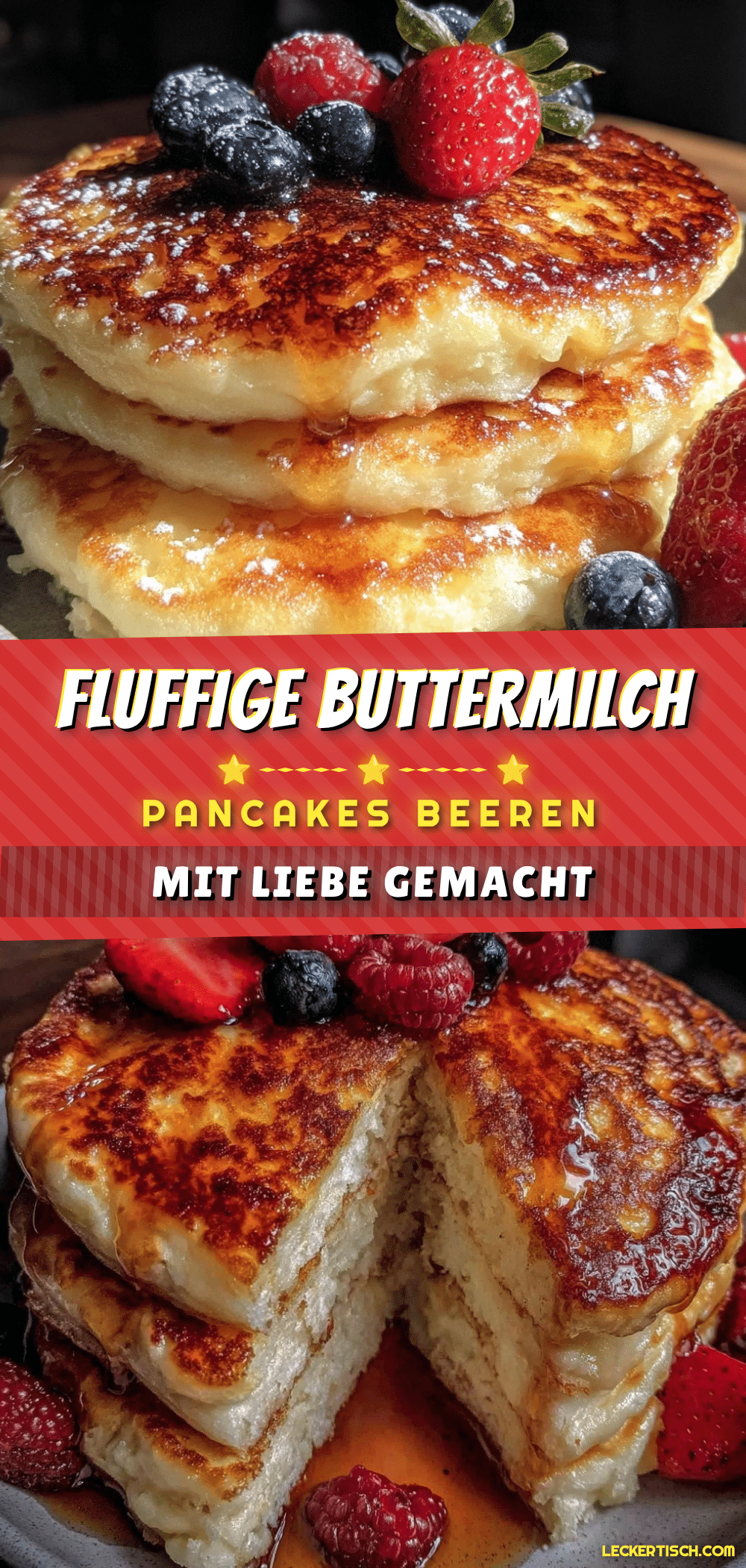 fluffige Buttermilch-Pancakes recipe