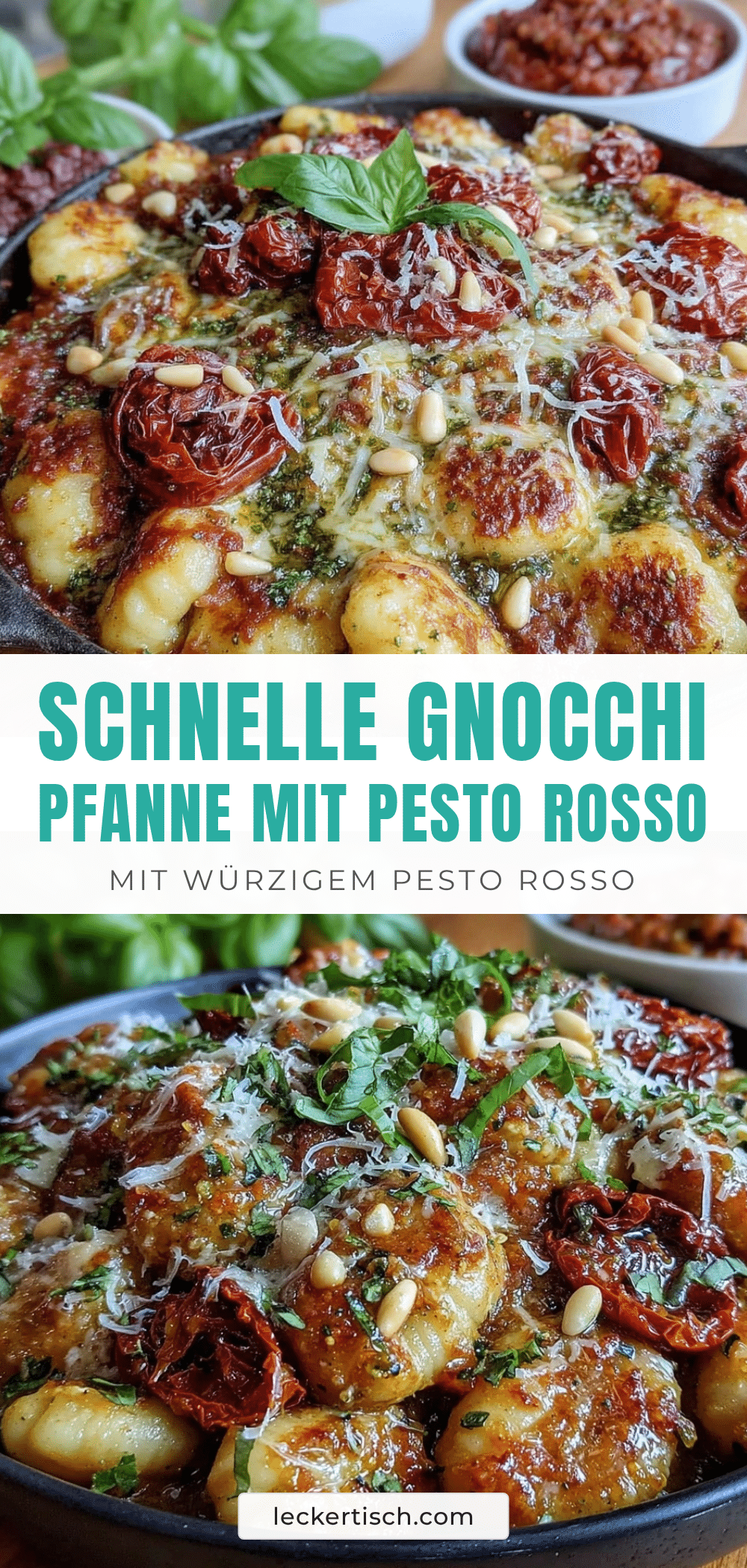 Gnocchi-Pfanne mit Pesto Rosso recipe