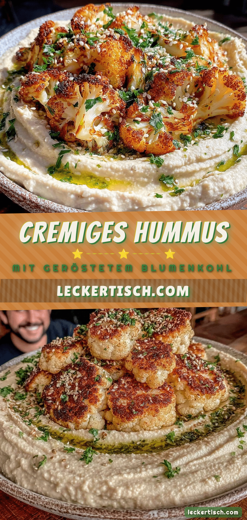 hausgemachtes hummus mit blumenkohl recipe
