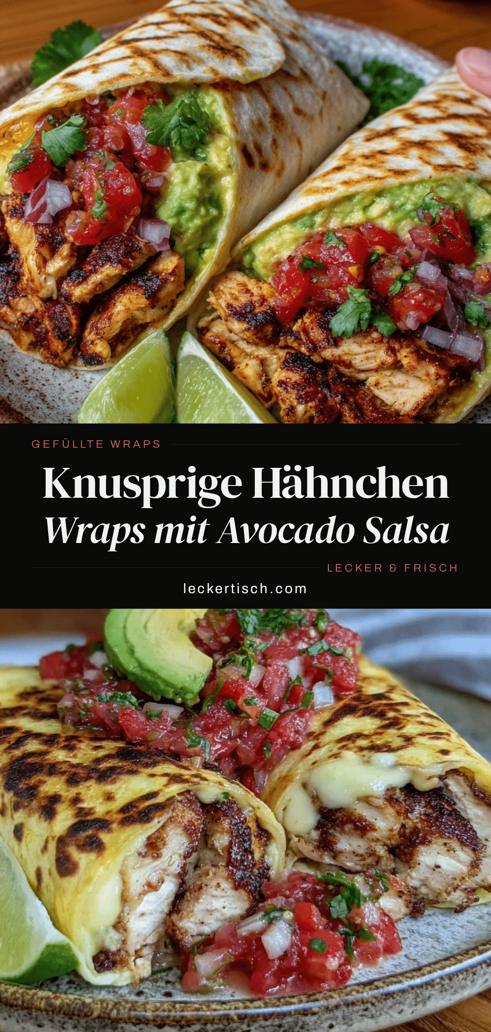 knusprige gefüllte Tortilla-Wraps recipe