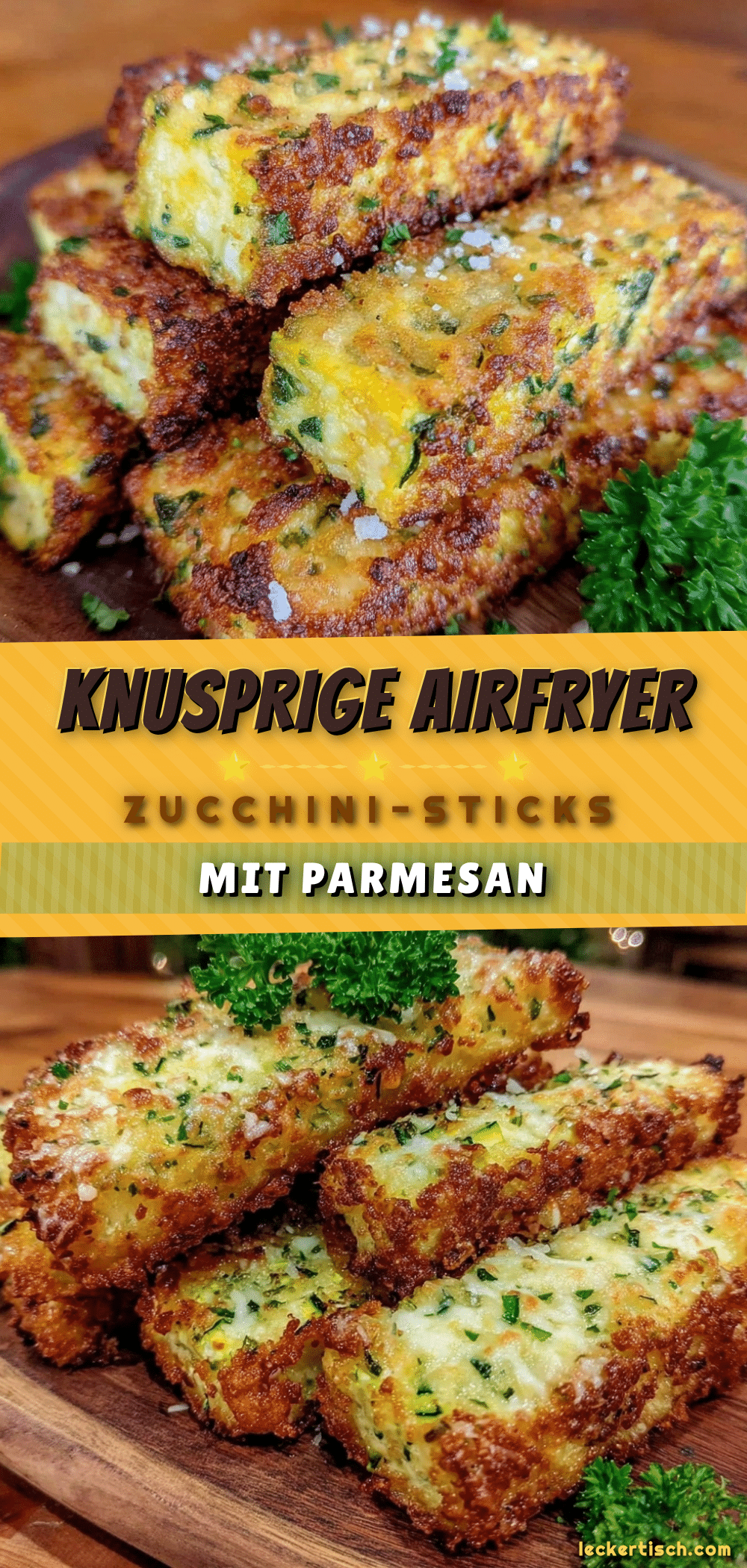 knusprige zucchini-sticks parmesan airfryer recipe