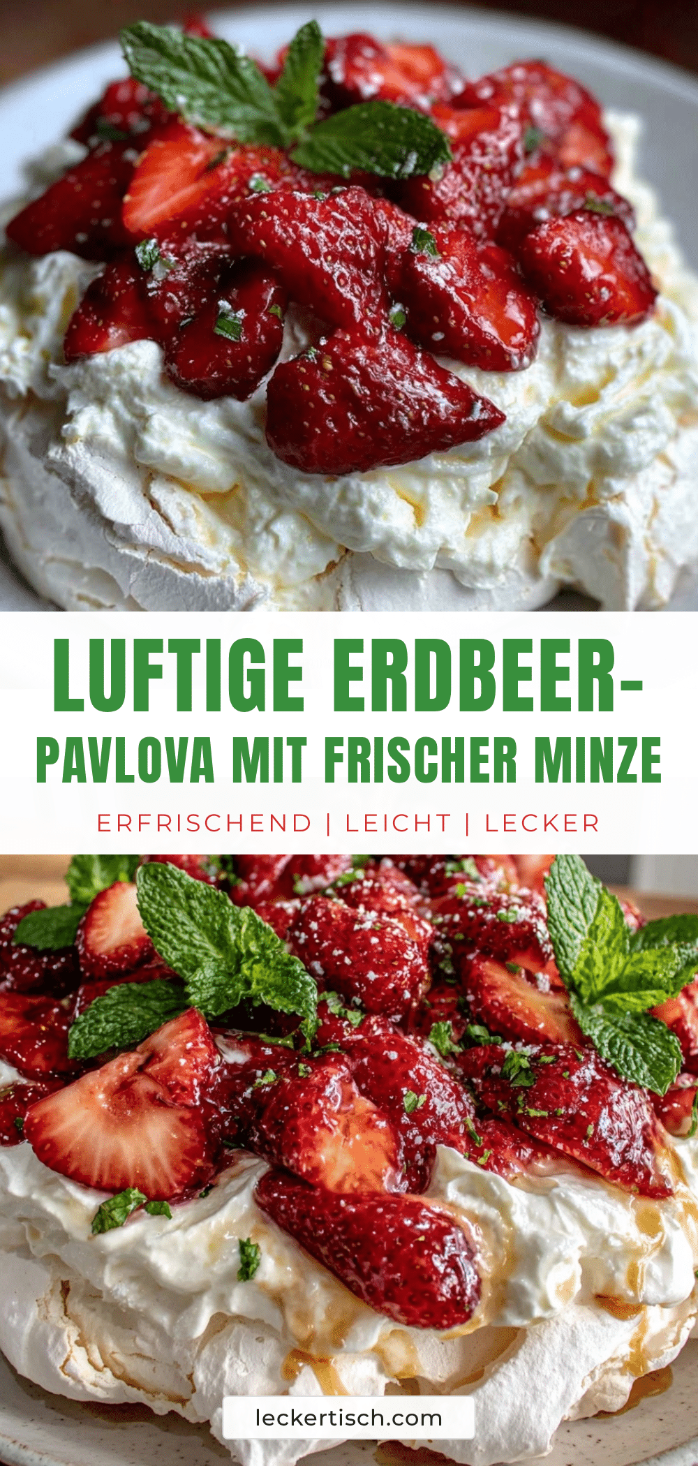 Luftige Erdbeer-Pavlova recipe