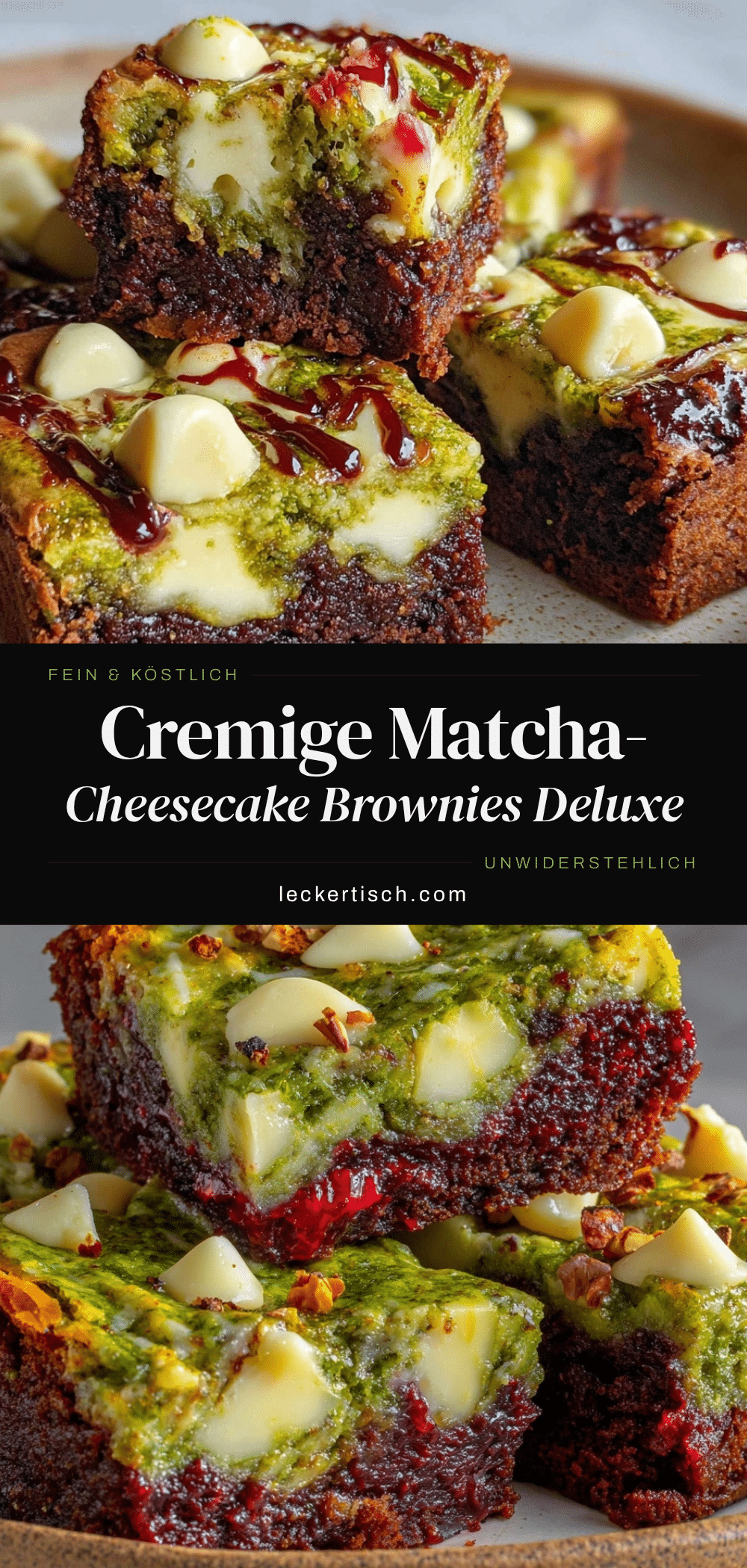Matcha-Cheesecake Brownies recipe